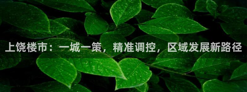 摩登6吴这7O667：上饶楼市：一城一策，精准调控，区域发展