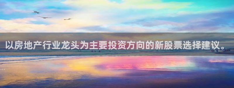 摩登7右7O667：以房地产行业龙头为主要投资方向的新股票选