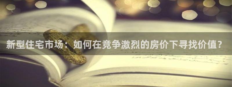 摩登7注册382223：新型住宅市场：如何在竞争激烈的房价下